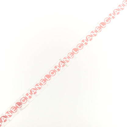 Chanel Silk CC Slim Bandeau Scarf Pink Grey 4 of 4