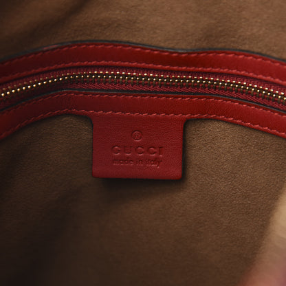 Gucci GG Supreme Monogram Linea A Hobo Red 6 of 11