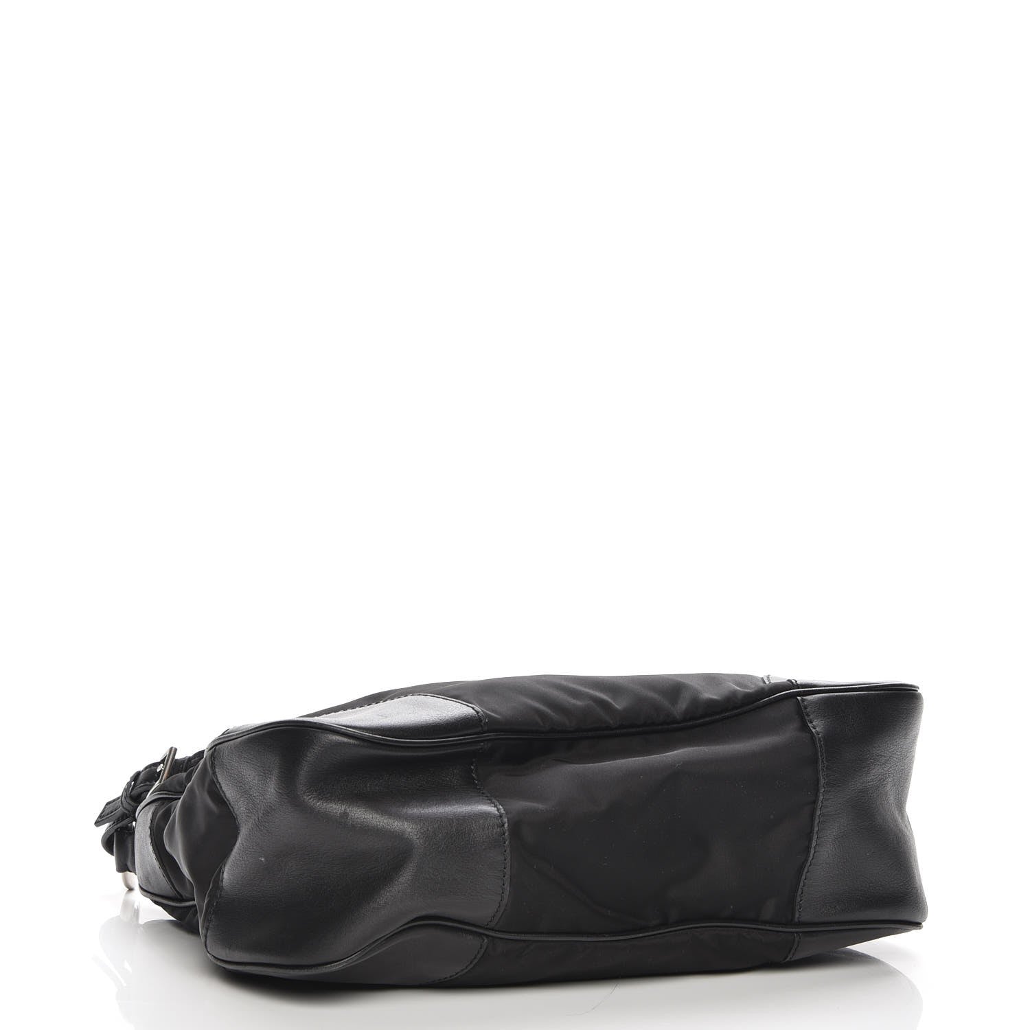 Prada Tessuto Nylon Vitello Hobo Black 4 of 6