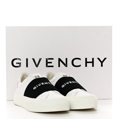 Givenchy Calfskin Band Logo Womens Urban Street Sneakers 39 White Black 19 of 19