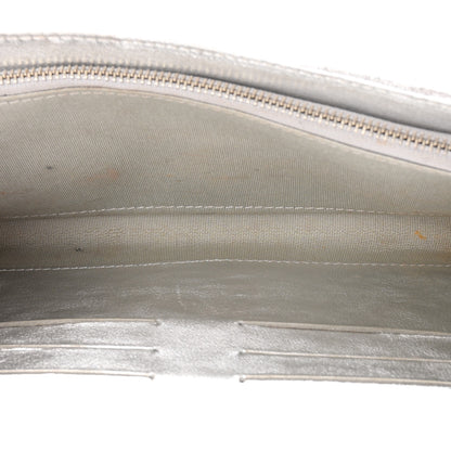 Jimmy Choo Glitter Margot Clutch Silver 5 of 10