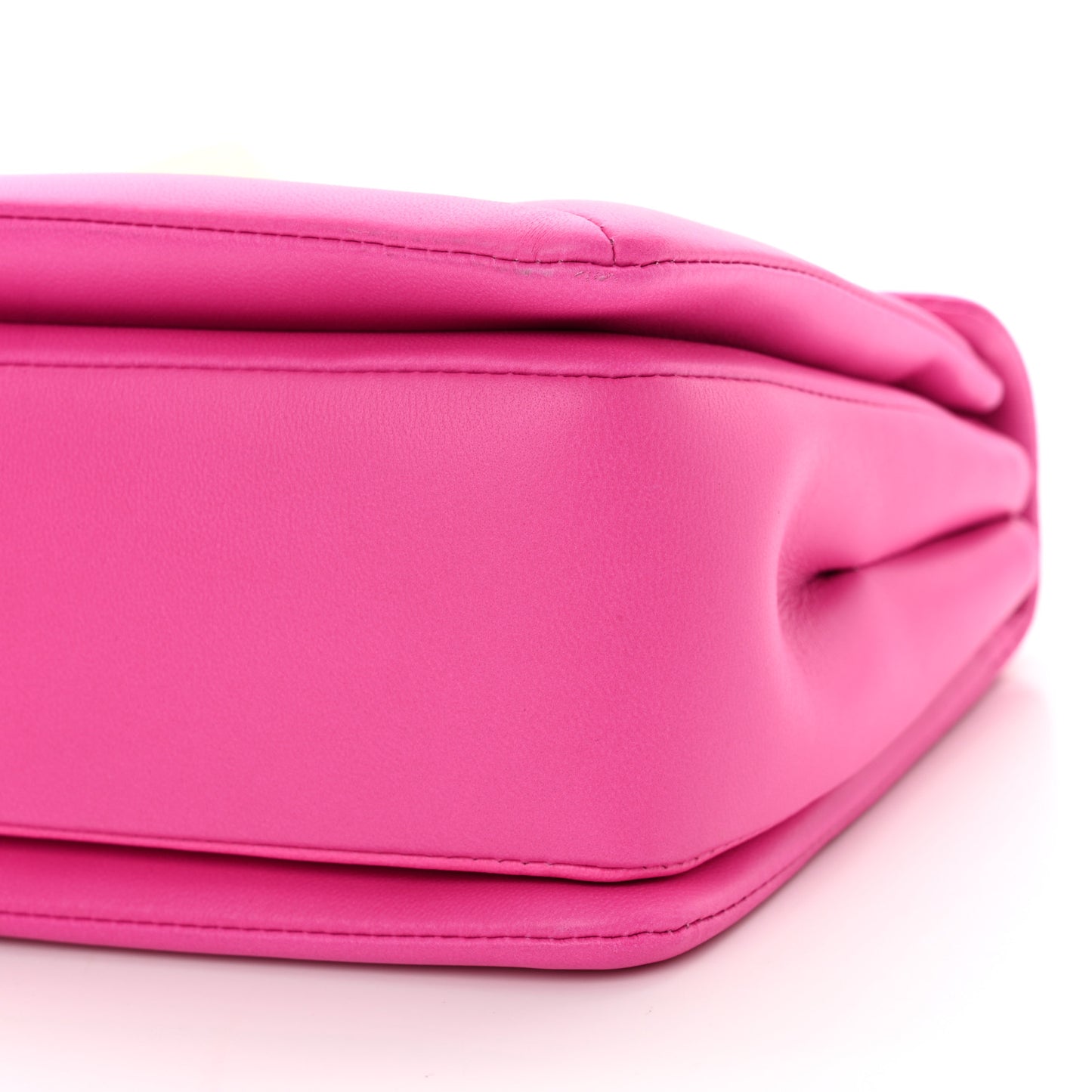 Nappa One Stud Chain Clutch Pink PP
