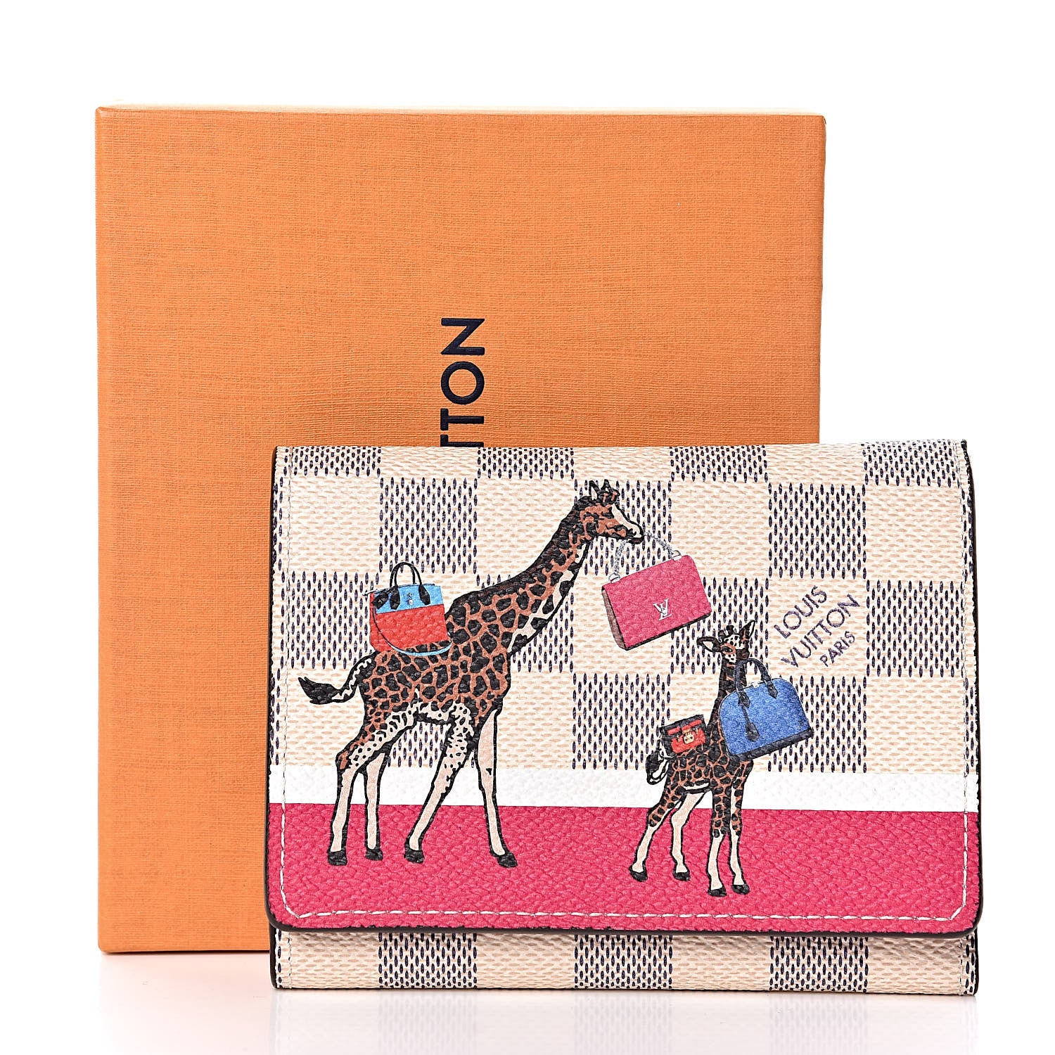 Louis Vuitton Damier Azur 2017 Christmas Animation Victorine Wallet 8 of 8