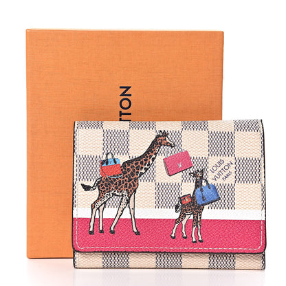 Louis Vuitton Damier Azur 2017 Christmas Animation Victorine Wallet 8 of 8