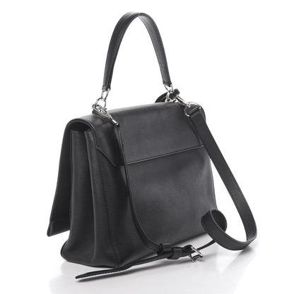 Louis Vuitton Soft Calfskin Lockme II Top Handle Black 3 of 9