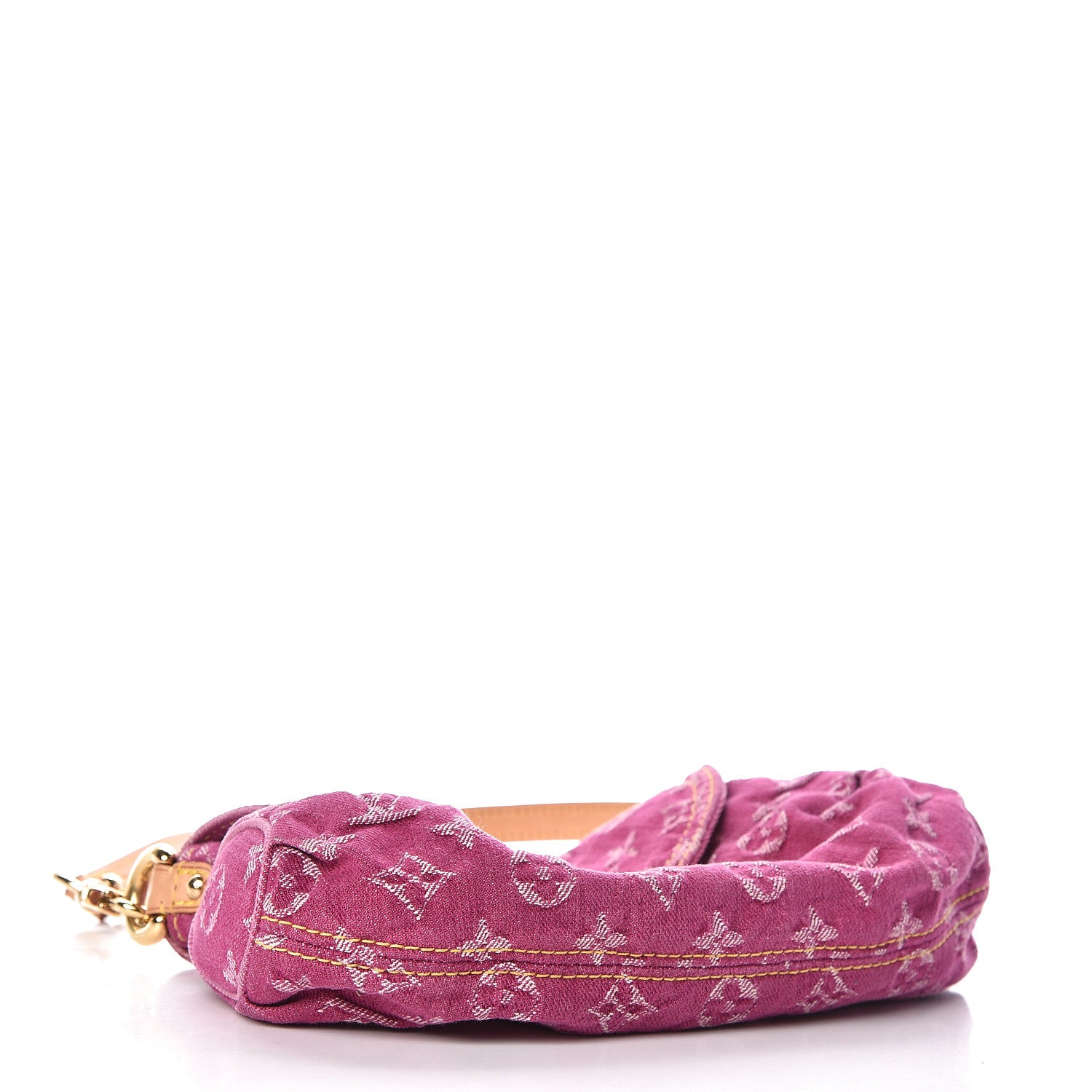 Louis Vuitton Monogram Denim Mini Pleaty Fuchsia 4 of 12