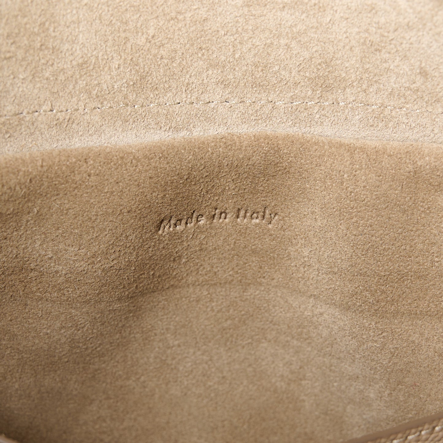 Grained Calfskin Micro Belt Bag Light Taupe