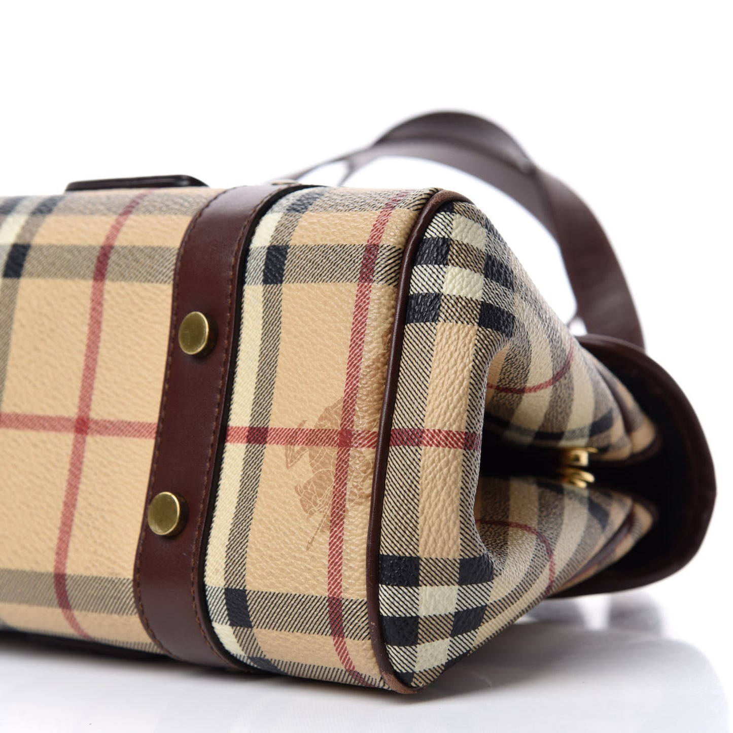 Haymarket Check Buckle Shoulder Bag Chocolate