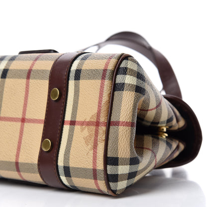 Burberry Haymarket Check Buckle Shoulder Bag Chocolate 7 of 12