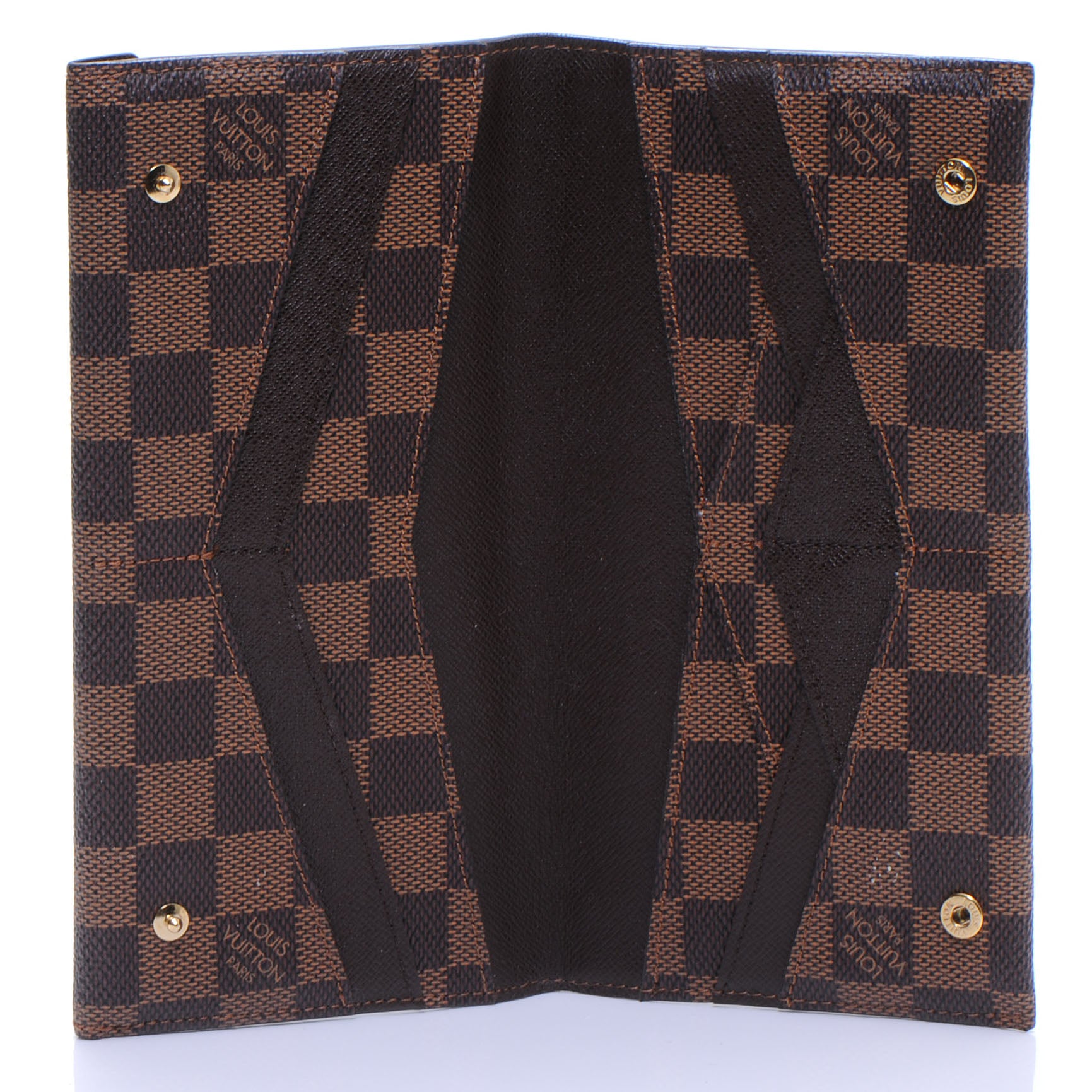 Louis Vuitton Damier Ebene Long Origami Wallet 7 of 7