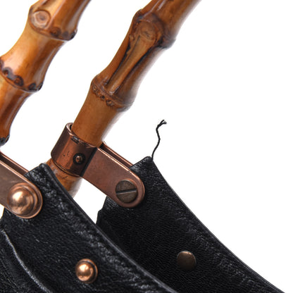 Gucci Calfskin Bamboo Top Handle Bag Black 7 of 7