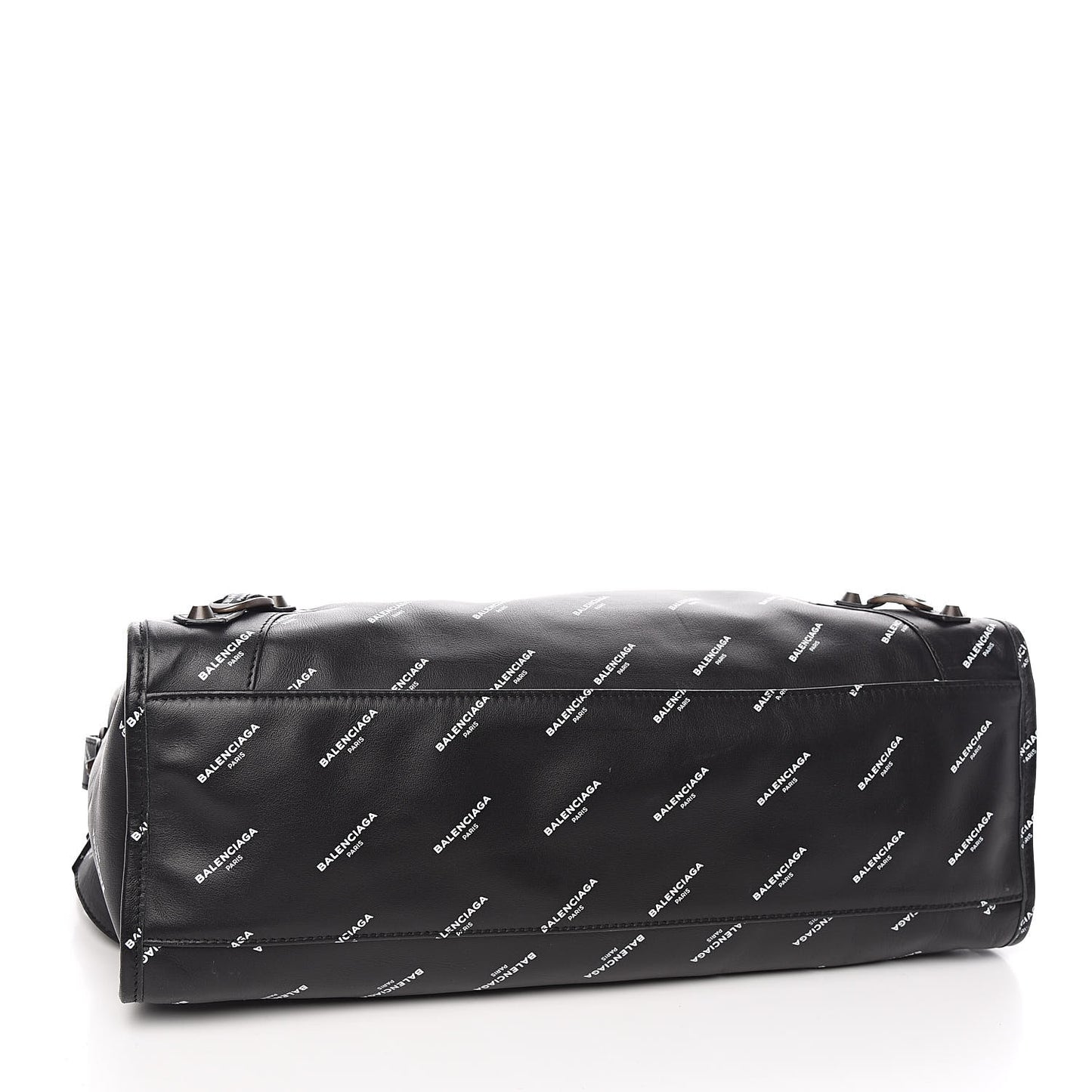 Veau Allover Logo Classic Hardware City Black White
