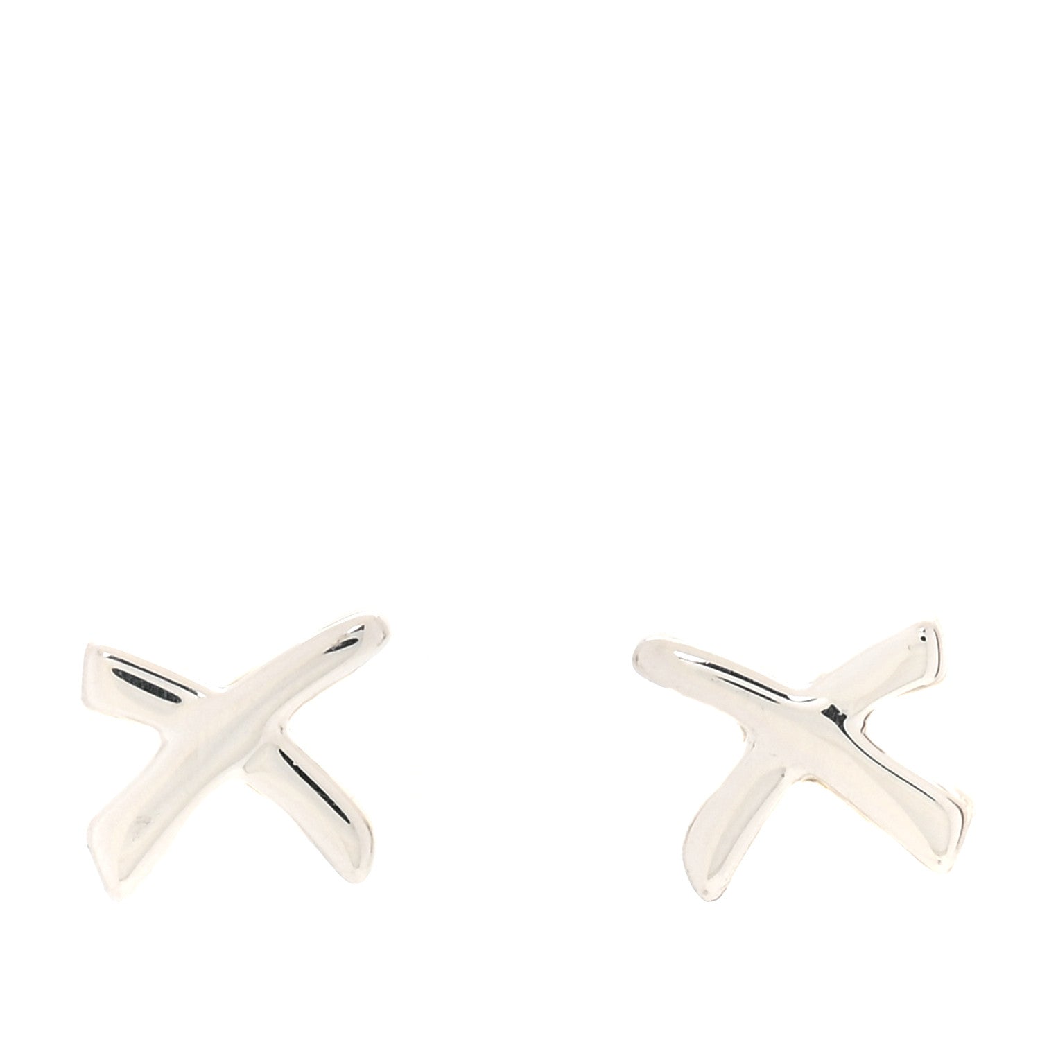 Tiffany Sterling Silver Mini Paloma Picasso Graffiti X Stud Earrings 1 of 5