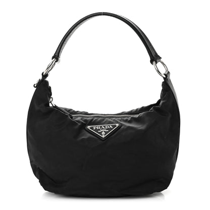 Prada Tessuto Nylon Saffiano Sacca Shoulder Bag Black 1 of 19