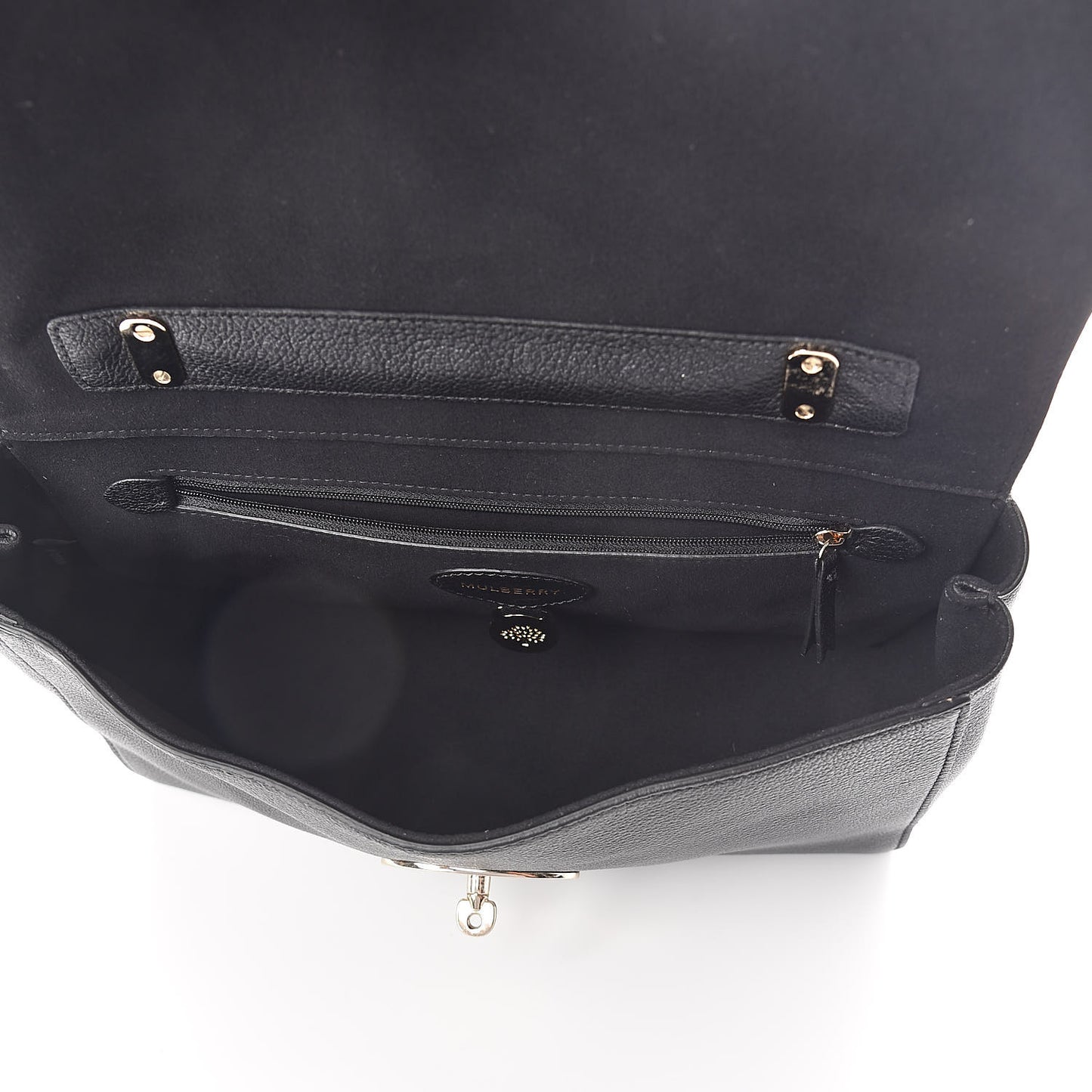 Glossy Goatskin Medium Lily Black