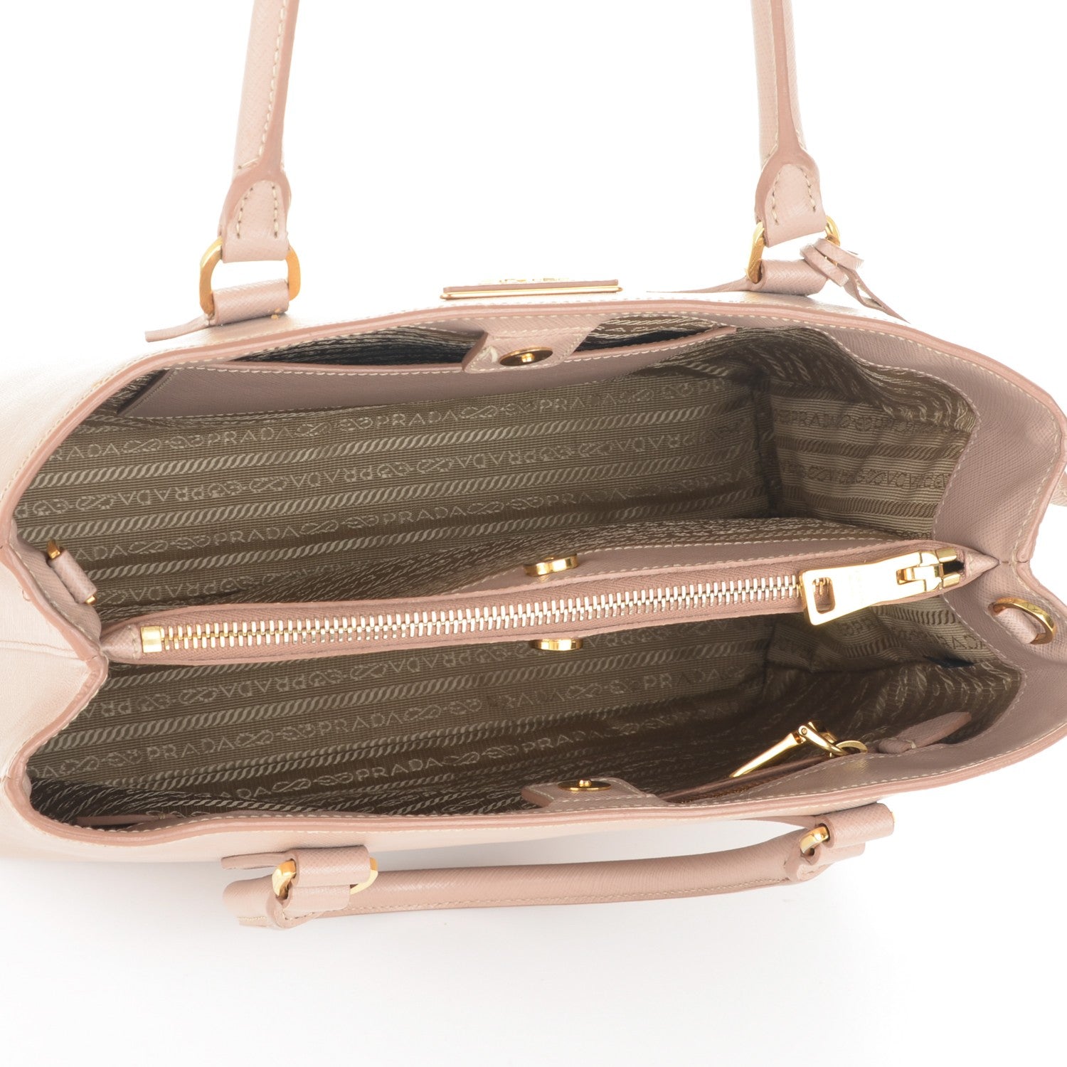 Prada Saffiano Lux Medium Tote Cammeo 5 of 9