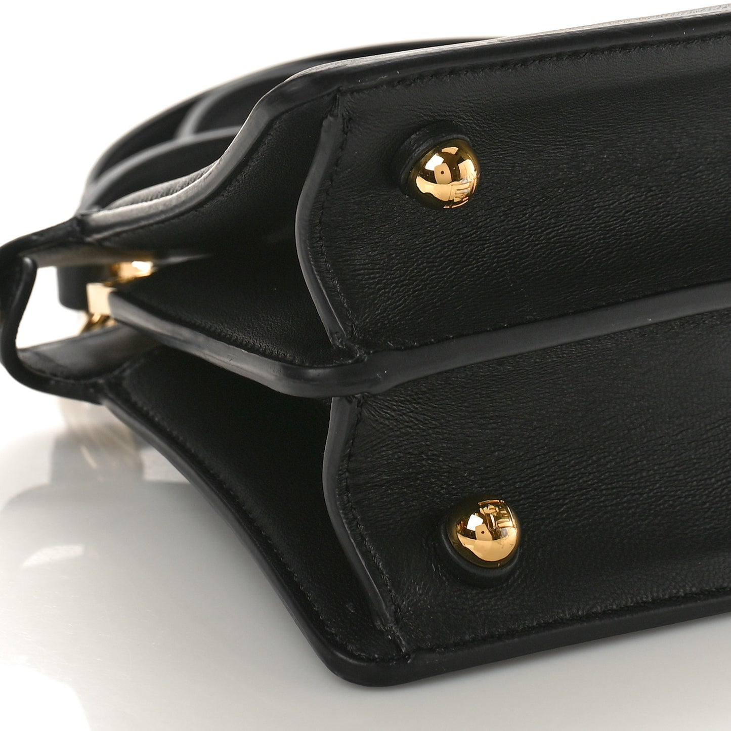 Shiny Nappa Petite Peekaboo I SEE U Satchel Black