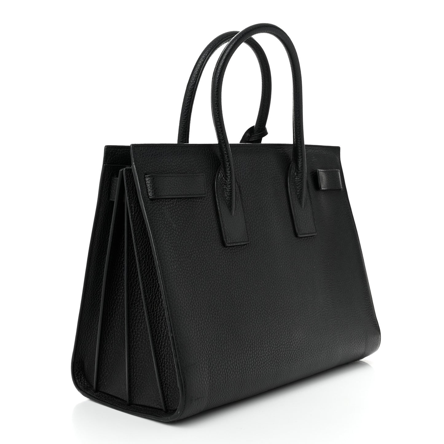 Grained Calfskin Large Sac De Jour Carryall Black