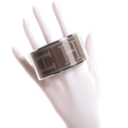 Hermes Enamel Printed Recherche H Extra Wide Bracelet 70 2 of 5