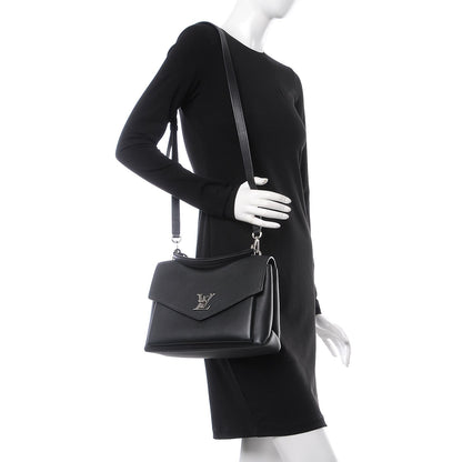 Louis Vuitton Soft Calfskin My Lockme Top Handle Black 2 of 8