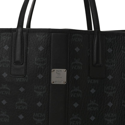 MCM Visetos Large Liz Reversible Shopper Tote Black 13 of 26