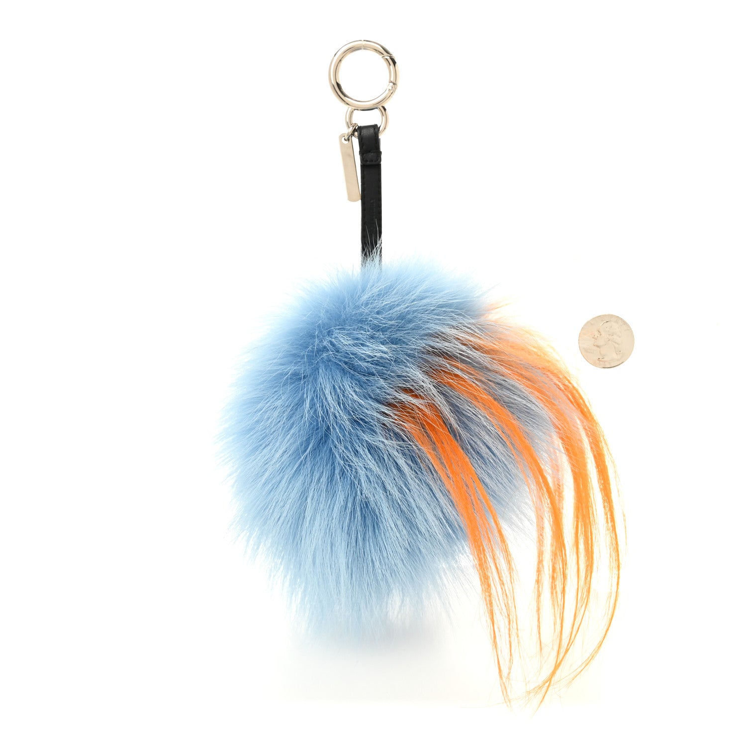 Fendi Fox Rabbit Goat Mink Fur Vitello Flamingo Dawny Monster Bag