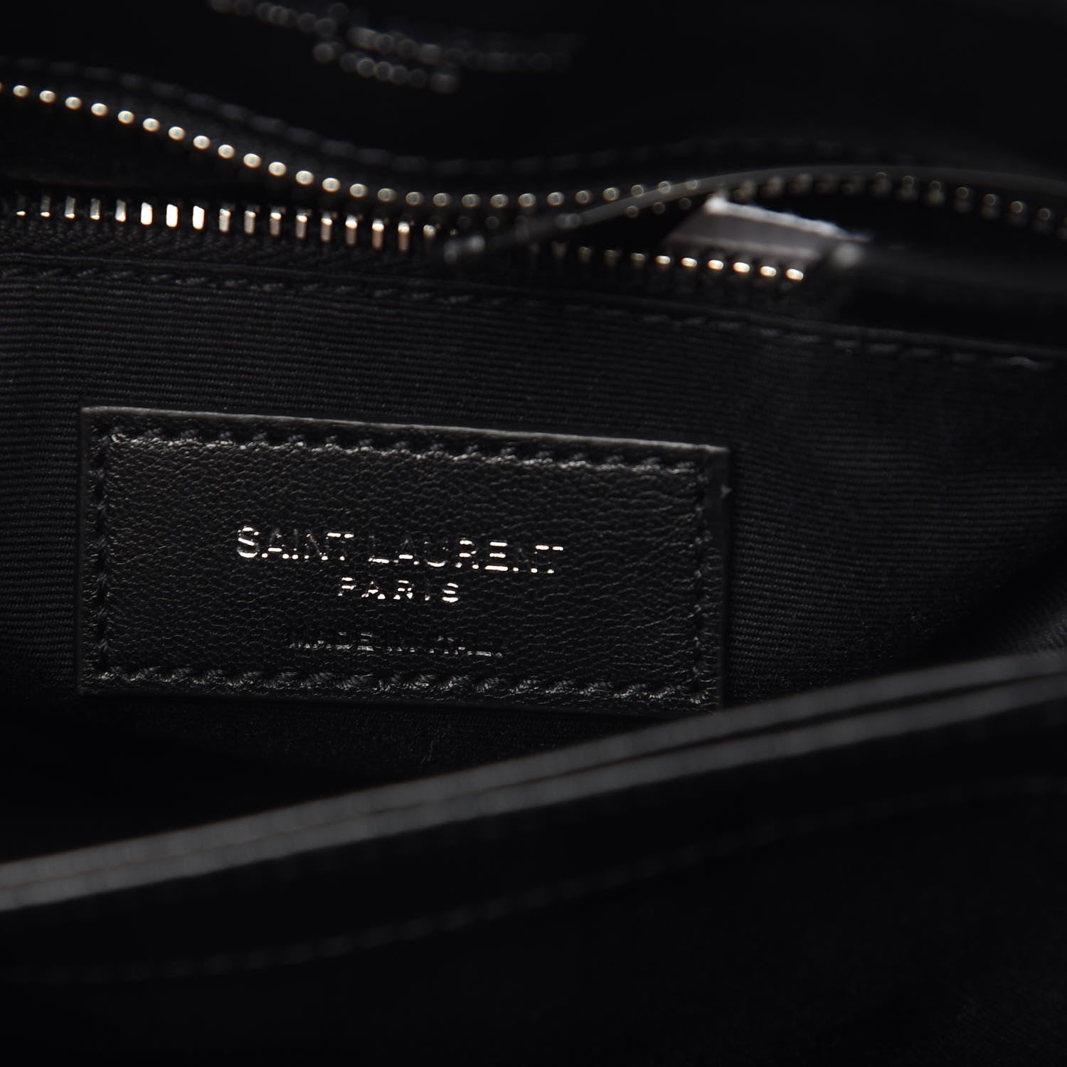 Saint Laurent Calfskin Y Quilted Monogram Toy Loulou Crossbody Bag Black 6 of 11