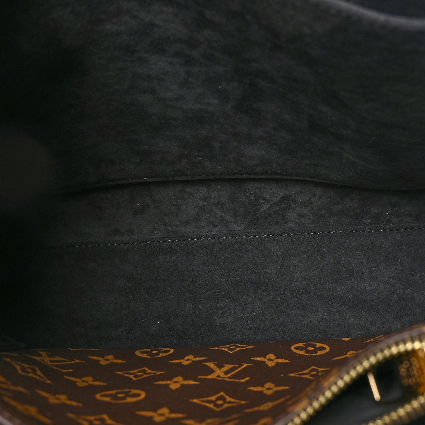 Monogram Flower Tote Black