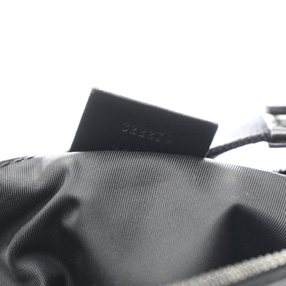 Gucci GG Supreme Monogram Crossbody Messenger Bag Black Grey 7 of 14