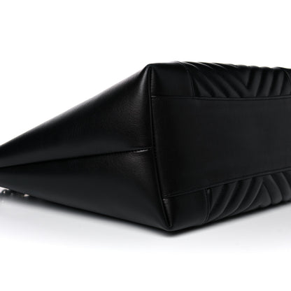 Chanel Calfskin Quilted Large Daily Shopping Bag Black 7 of 17