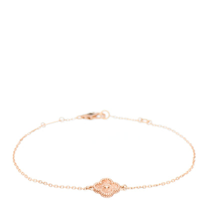 Van Cleef & Arpels 18K Rose Gold Sweet Alhambra Bracelet 1 of 4