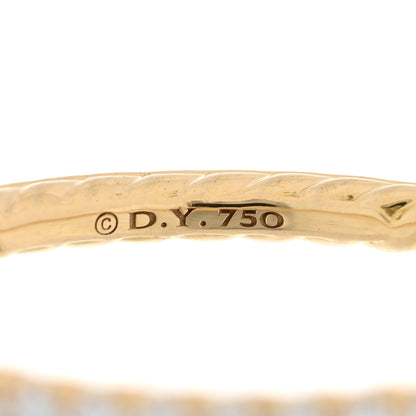 David Yurman 18k Yellow Gold Diamond 1.8mm Eden Eternity Wedding Band Ring 56 7.5 4 of 4