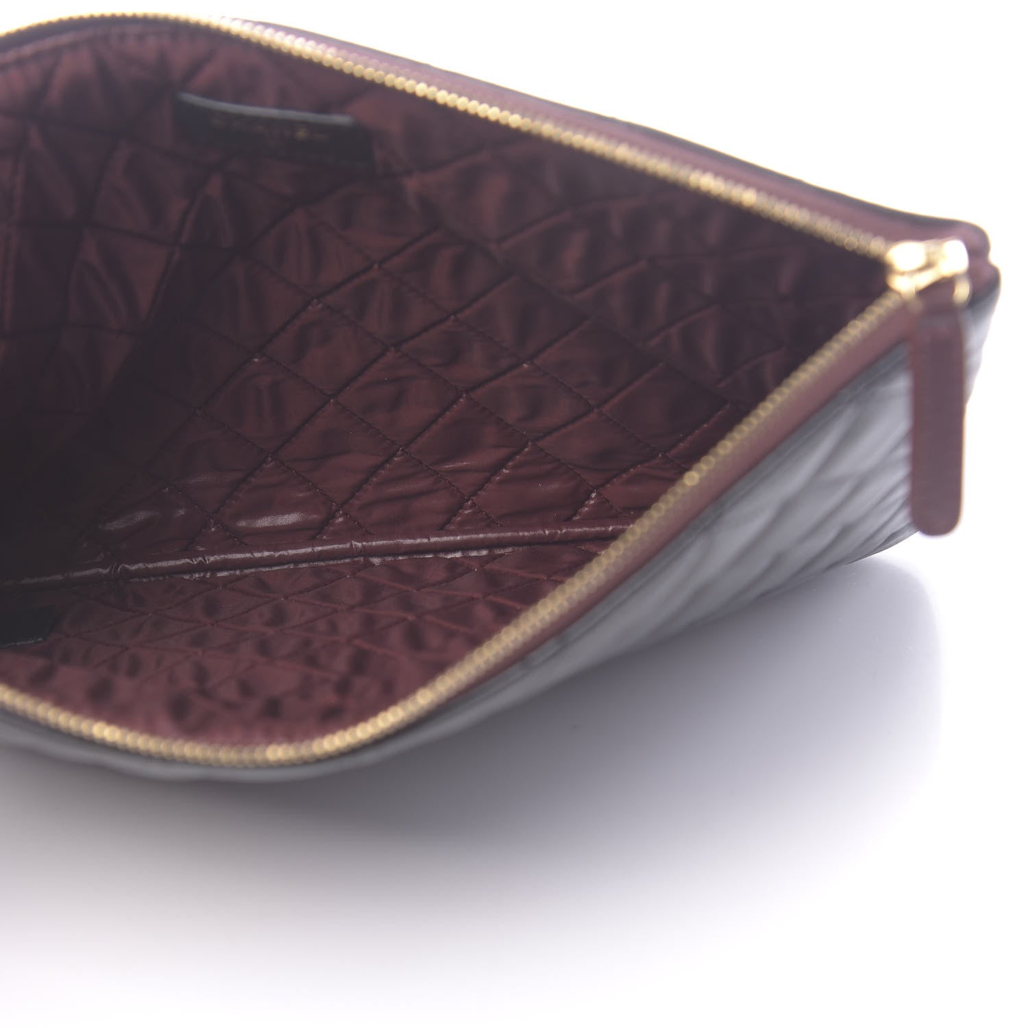Chanel Lambskin Quilted Medium Cosmetic Case Black 5 of 13