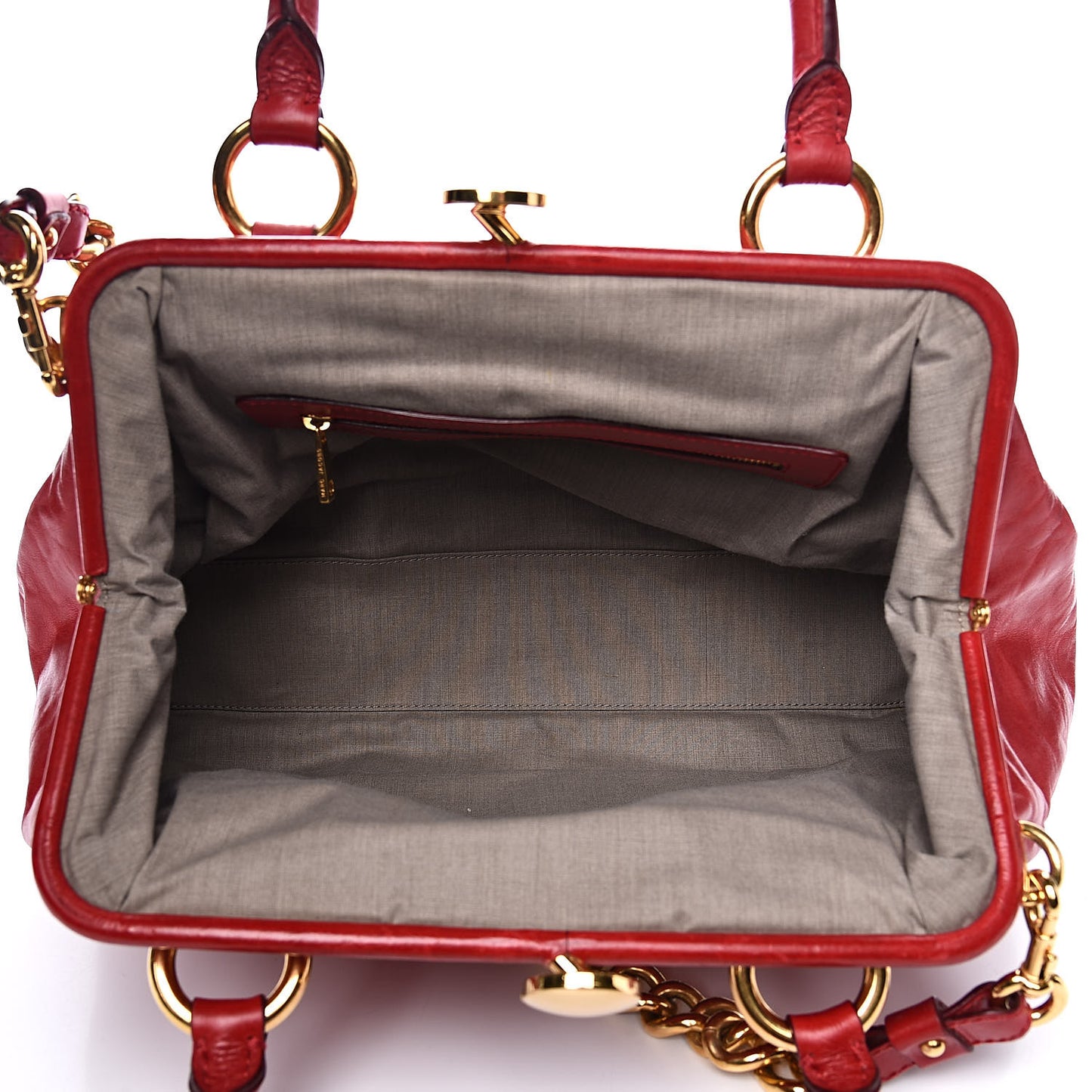 Lambskin Quilted Stam Red