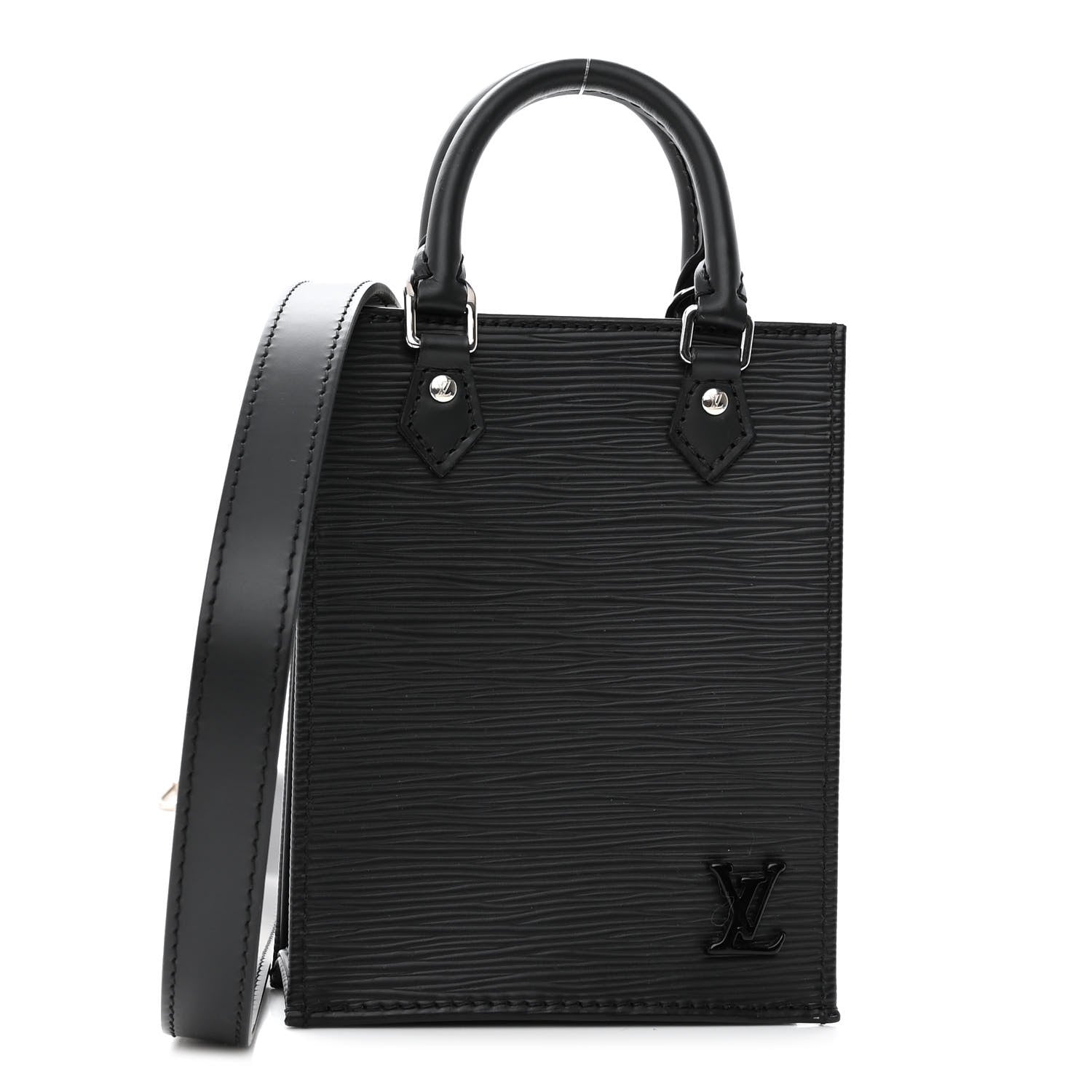 Louis Vuitton Epi Petit Sac Plat Black 1 of 9