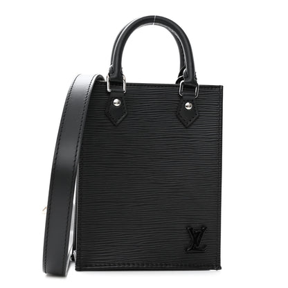 Louis Vuitton Epi Petit Sac Plat Black 1 of 9