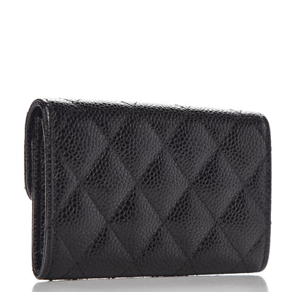 Chanel Caviar Quilted Flap Card Holder Black 3 of 9