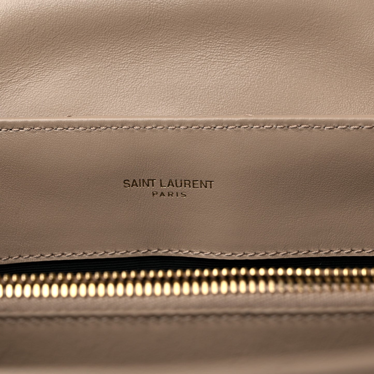 Calfskin Y Quilted Monogram Medium Loulou Chain Satchel Dark Beige