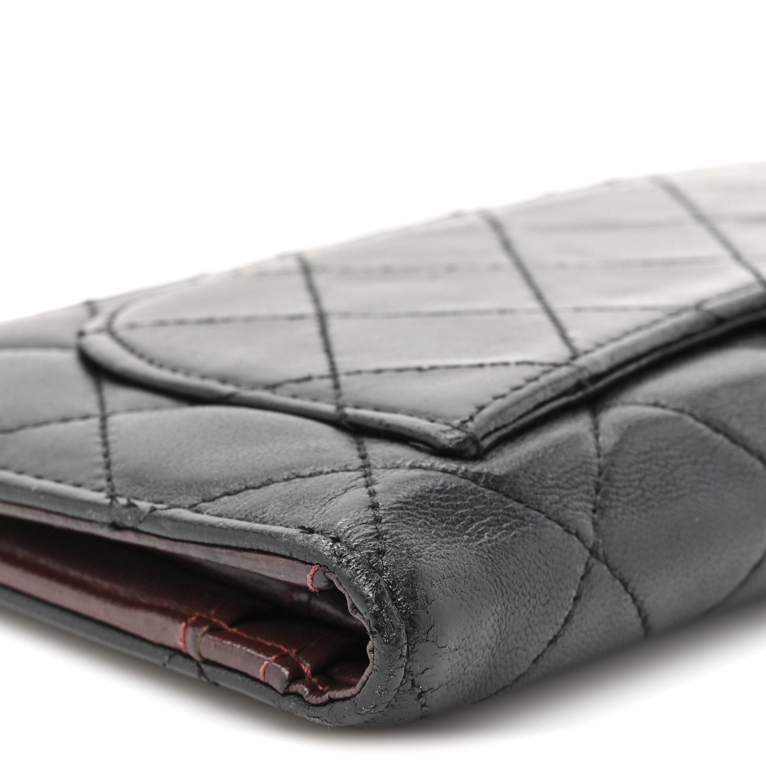 Chanel Lambskin Quilted Yen Wallet Black 14 of 14