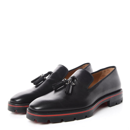 Christian Louboutin Calfskin Mens Luglion Flats 41 Black 3 of 9
