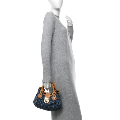 Louis Vuitton Monogram Denim Pleaty Blue 2 of 11