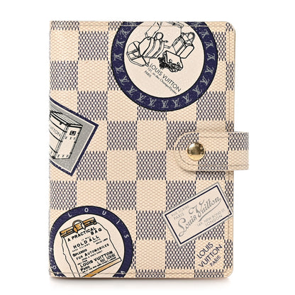 Louis Vuitton Damier Azur Patch Small Ring Agenda Cover 1 of 7
