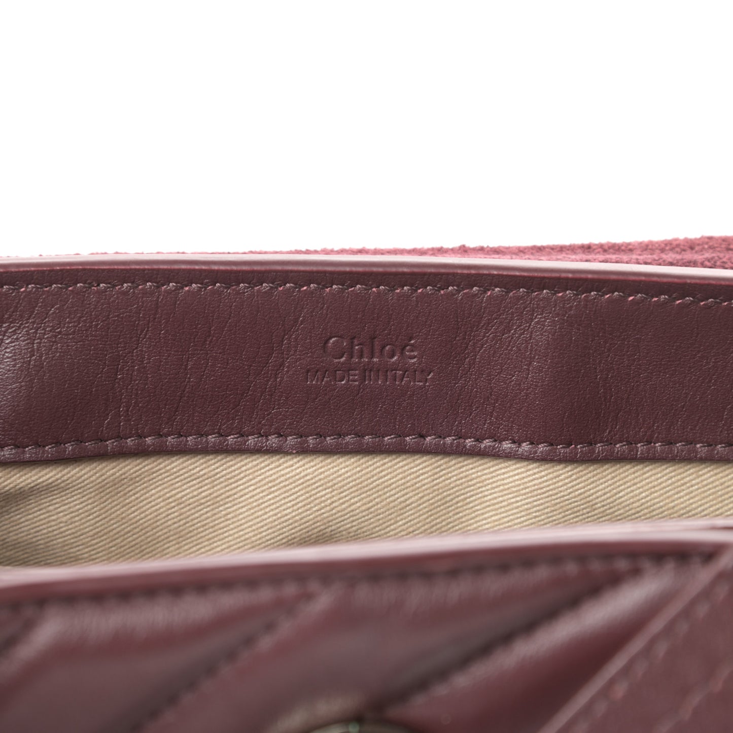 Calfskin Quilted Mini Faye Day Shoulder Bag Burnt Brown