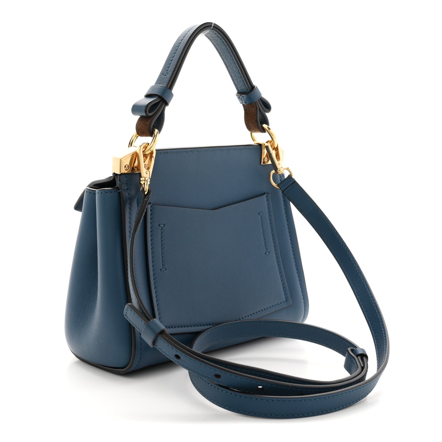 Calfskin Mini Mystic Shoulder Bag Navy