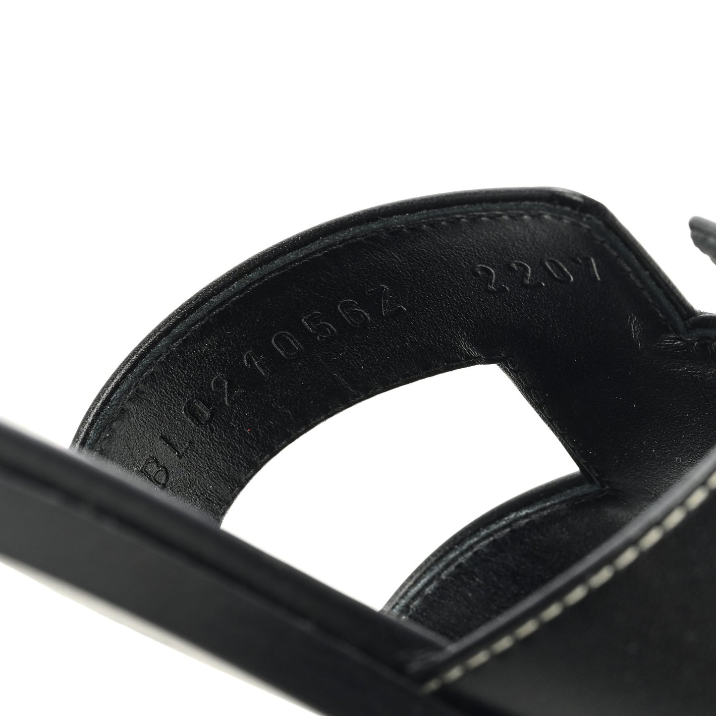 Box Calfskin Oran Sandals 37 Black