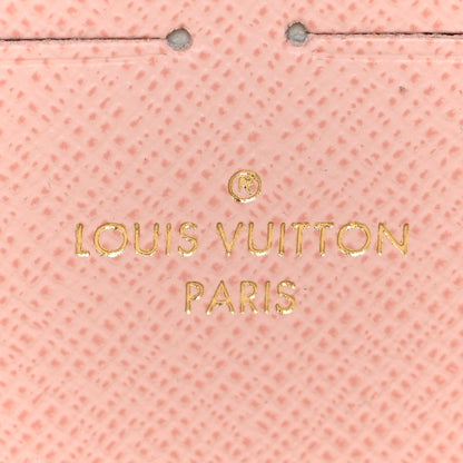 Louis Vuitton Damier Azur Clemence Wallet Rose Ballerine 10 of 13