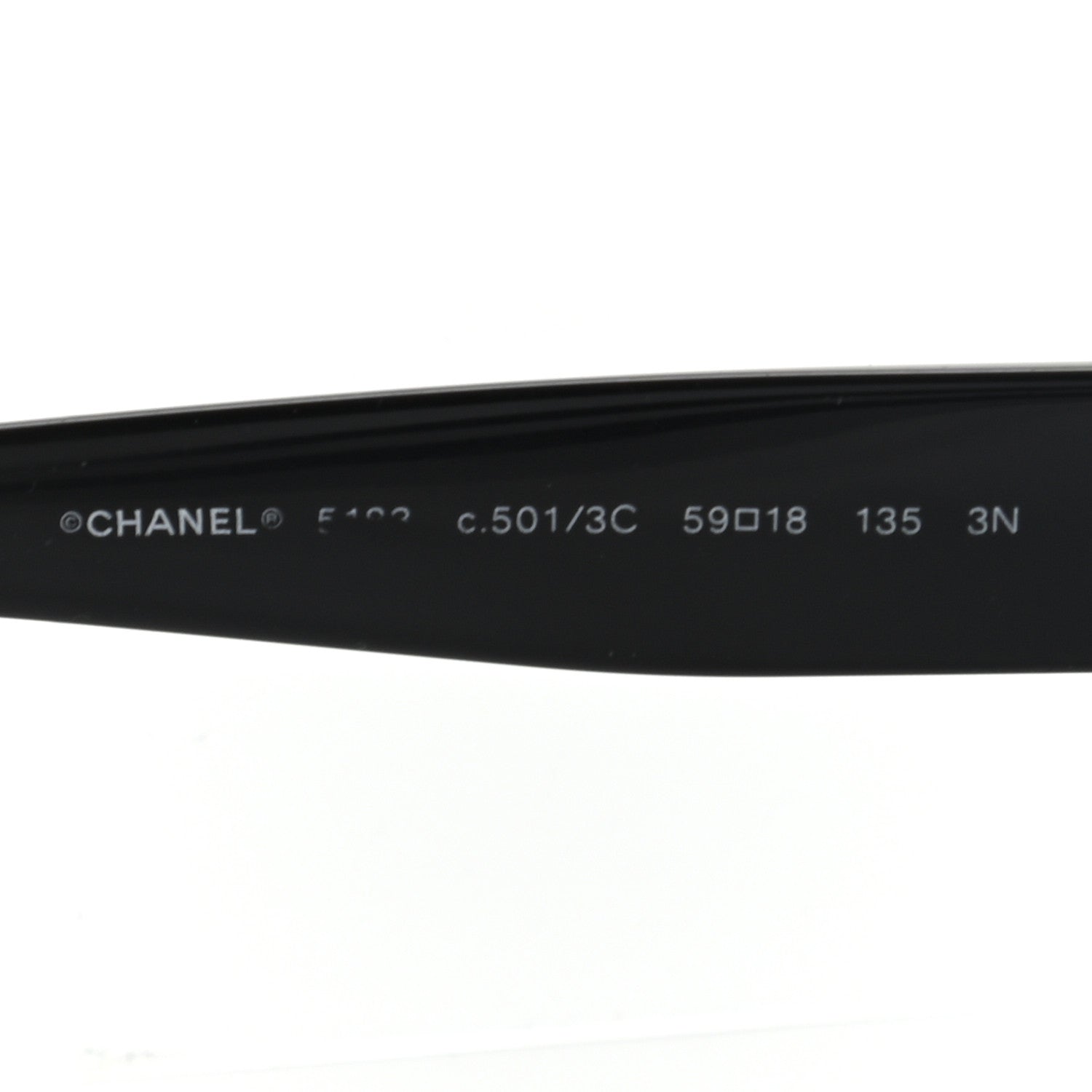 Chanel Acetate CC Sunglasses 5183 Black 5 of 8