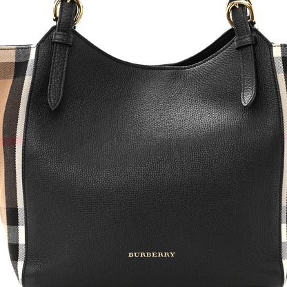 Burberry Grainy Calfskin House Check Small Canterbury Black 7 of 11