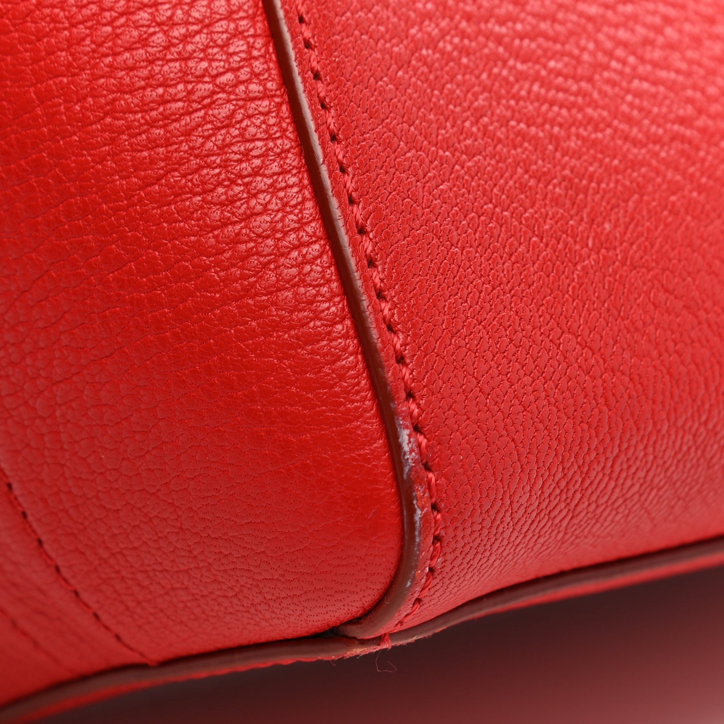 Sugar Goatskin Small Antigona Beauty Wristlet Red