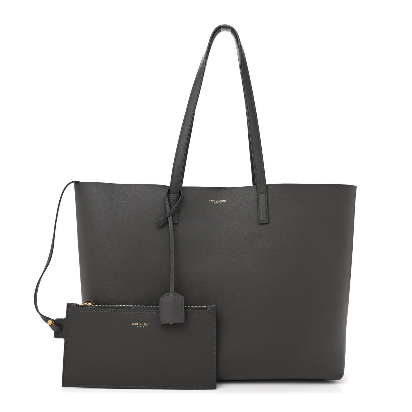 Calfskin Large Shopping Tote Storm